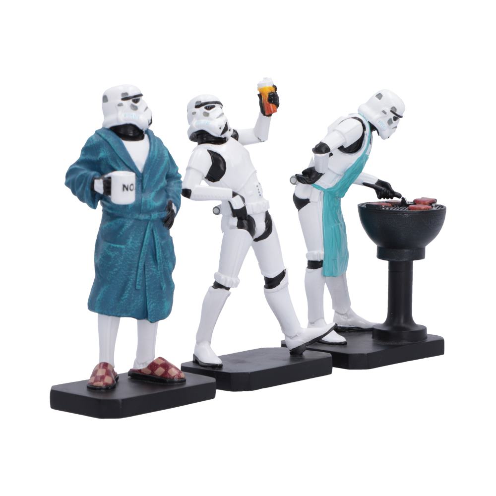 Original Stormtrooper Living for the Weekend Figurine Set | Official Star Wars Gift | Nemesis Now 10.5cm