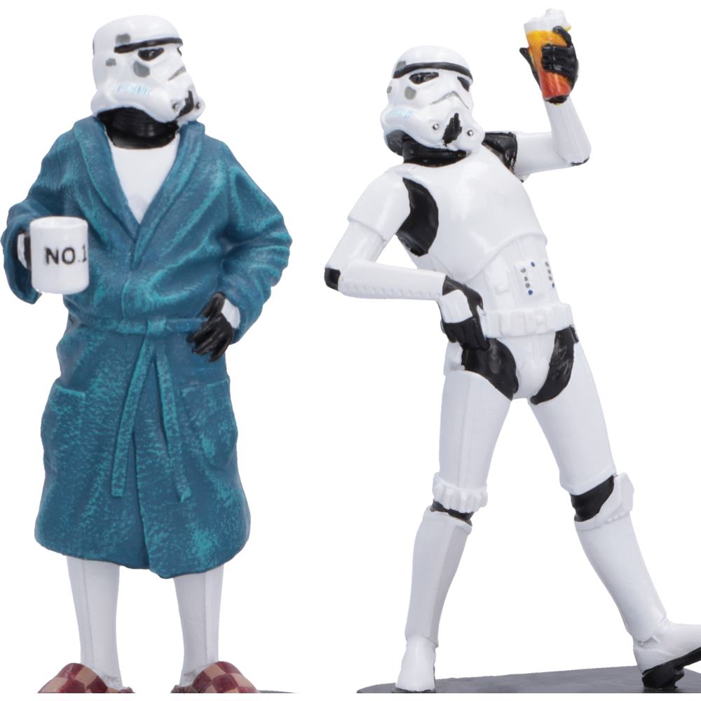 Original Stormtrooper Living for the Weekend Figurine Set | Official Star Wars Gift | Nemesis Now 10.5cm