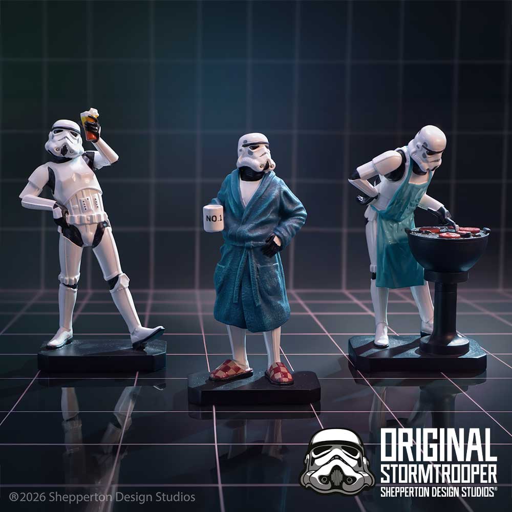 Original Stormtrooper Living for the Weekend Figurine Set | Official Star Wars Gift | Nemesis Now 10.5cm
