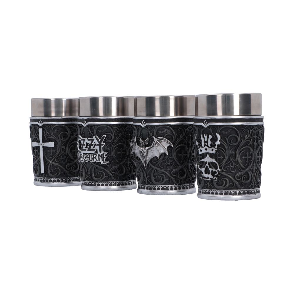 Ozzy Osbourne Prince of Darkness Shot Glass Set | Nemesis Now | Set of 4