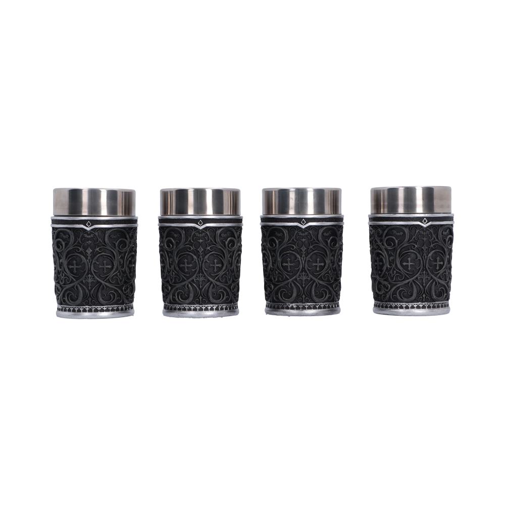 Ozzy Osbourne Prince of Darkness Shot Glass Set | Nemesis Now | Set of 4