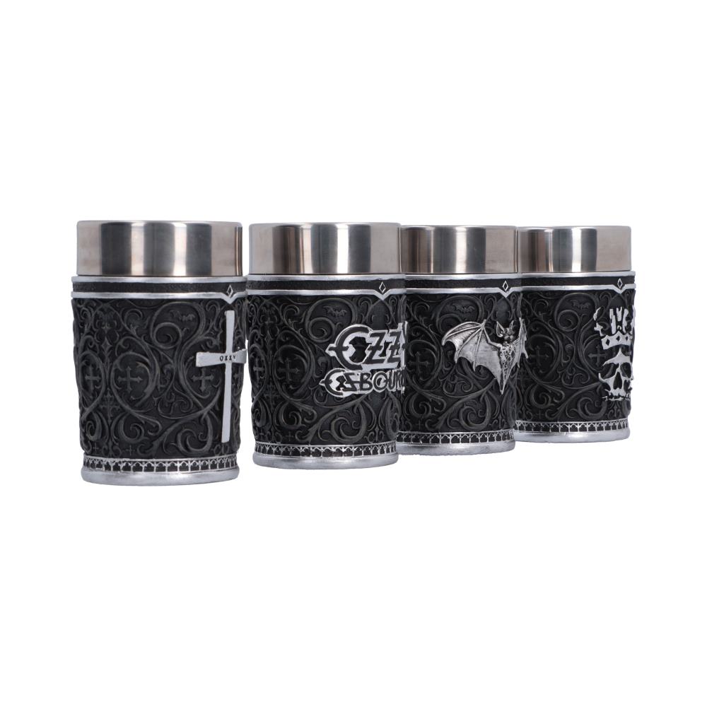 Ozzy Osbourne Prince of Darkness Shot Glass Set | Nemesis Now | Set of 4
