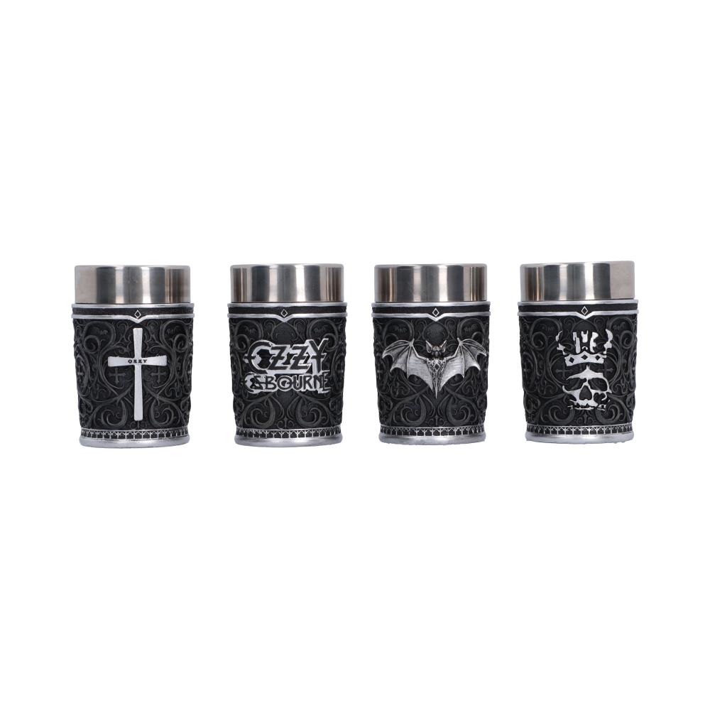 Ozzy Osbourne Prince of Darkness Shot Glass Set | Nemesis Now | Set of 4