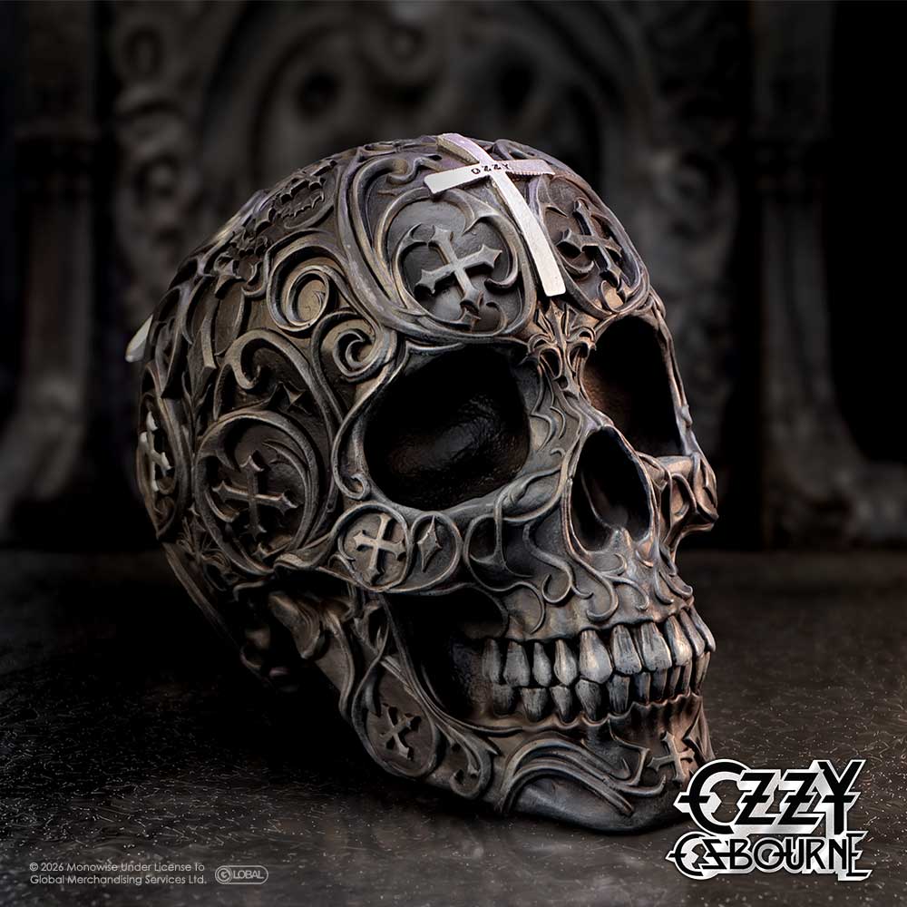 Ozzy Osbourne Prince of Darkness Skull Figurine | Nemesis Now | 14.8cm