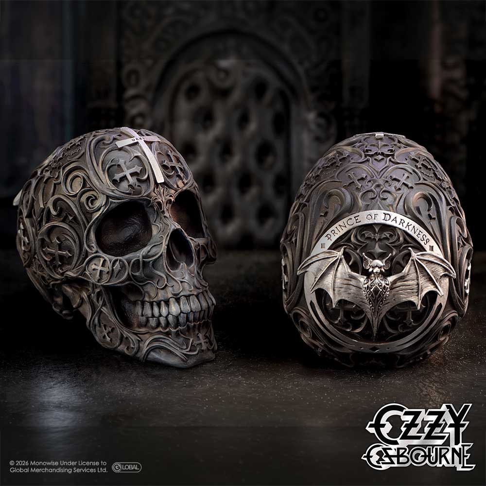 Ozzy Osbourne Prince of Darkness Skull Figurine | Nemesis Now | 14.8cm