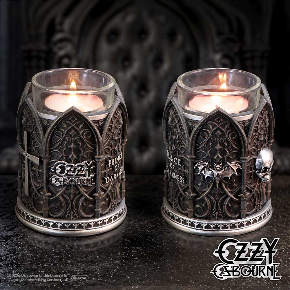 Ozzy Osbourne Prince of Darkness Tea Light Holder | Nemesis Now | 9.2cm
