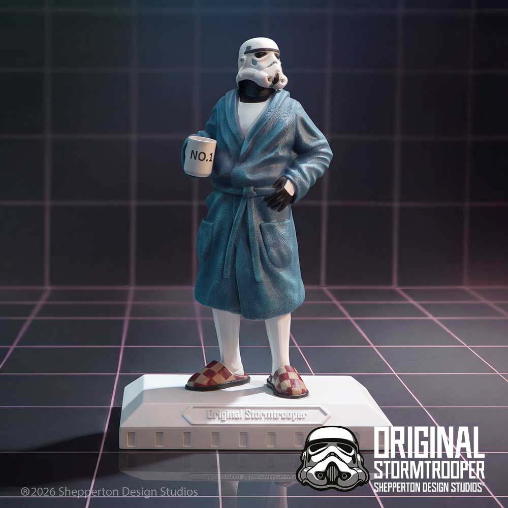 Original Stormtrooper Off Duty Figurine | Funny Star Wars Gift | Nemesis Now 17.8cm