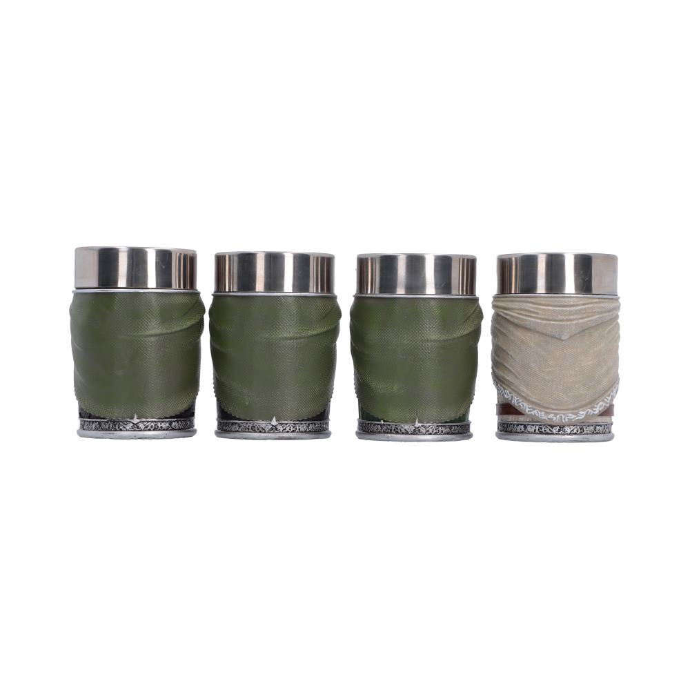 Lord of the Rings Fellowship Shot Glass Set of 4 – 8.3cm