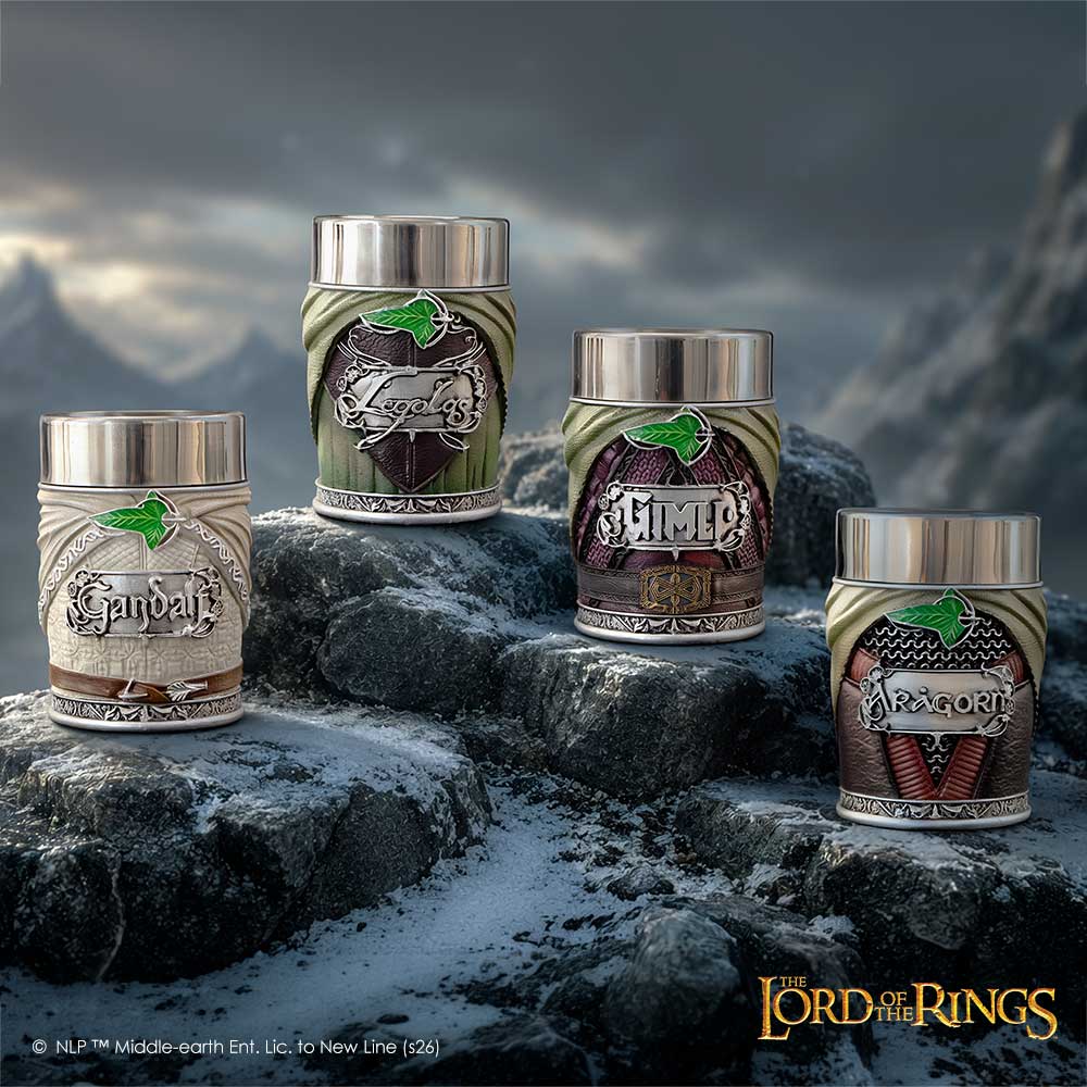 Lord of the Rings Fellowship Shot Glass Set of 4 – 8.3cm