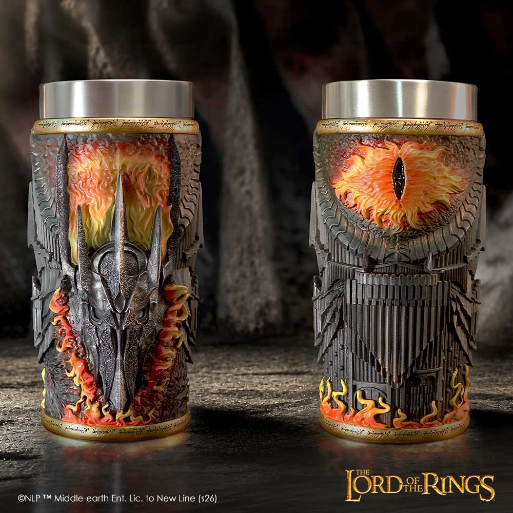 Lord of the Rings Sauron Goblet | Official LOTR Collectible Drinkware | Nemesis Now 20cm