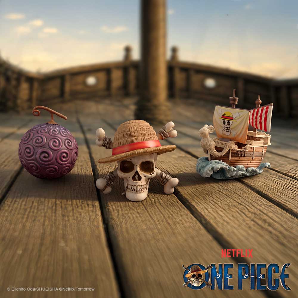 One Piece First Voyage Miniature Figure Set of 3 – 9.5cm