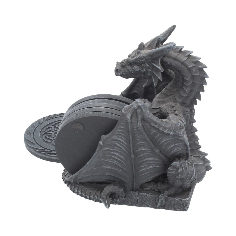 Dragon's Lair Black Dragon Coaster Set – 16.5cm