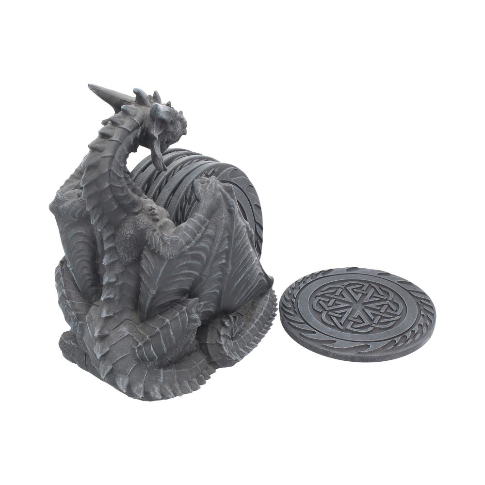 Dragon's Lair Black Dragon Coaster Set – 16.5cm