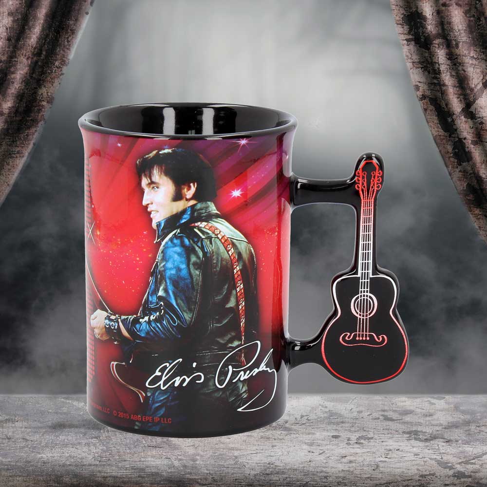 Elvis Presley '68 Comeback Special Guitar Handle Mug 16oz