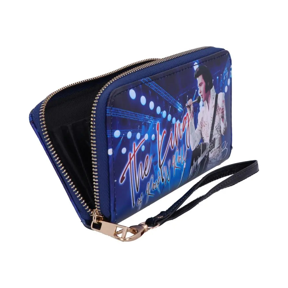 Elvis Presley King of Rock and Roll Embossed Purse 19cm