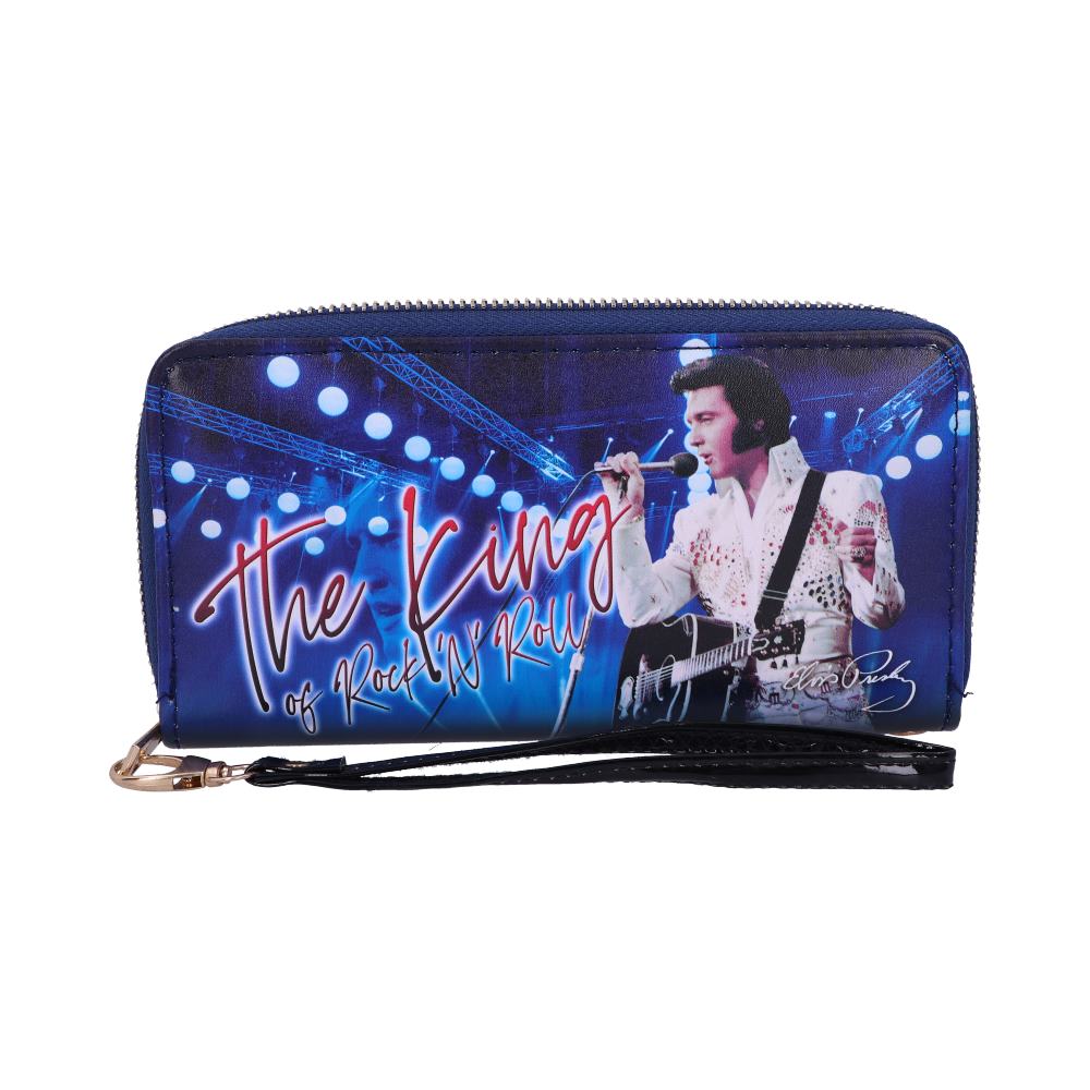 Elvis Presley King of Rock and Roll Embossed Purse 19cm