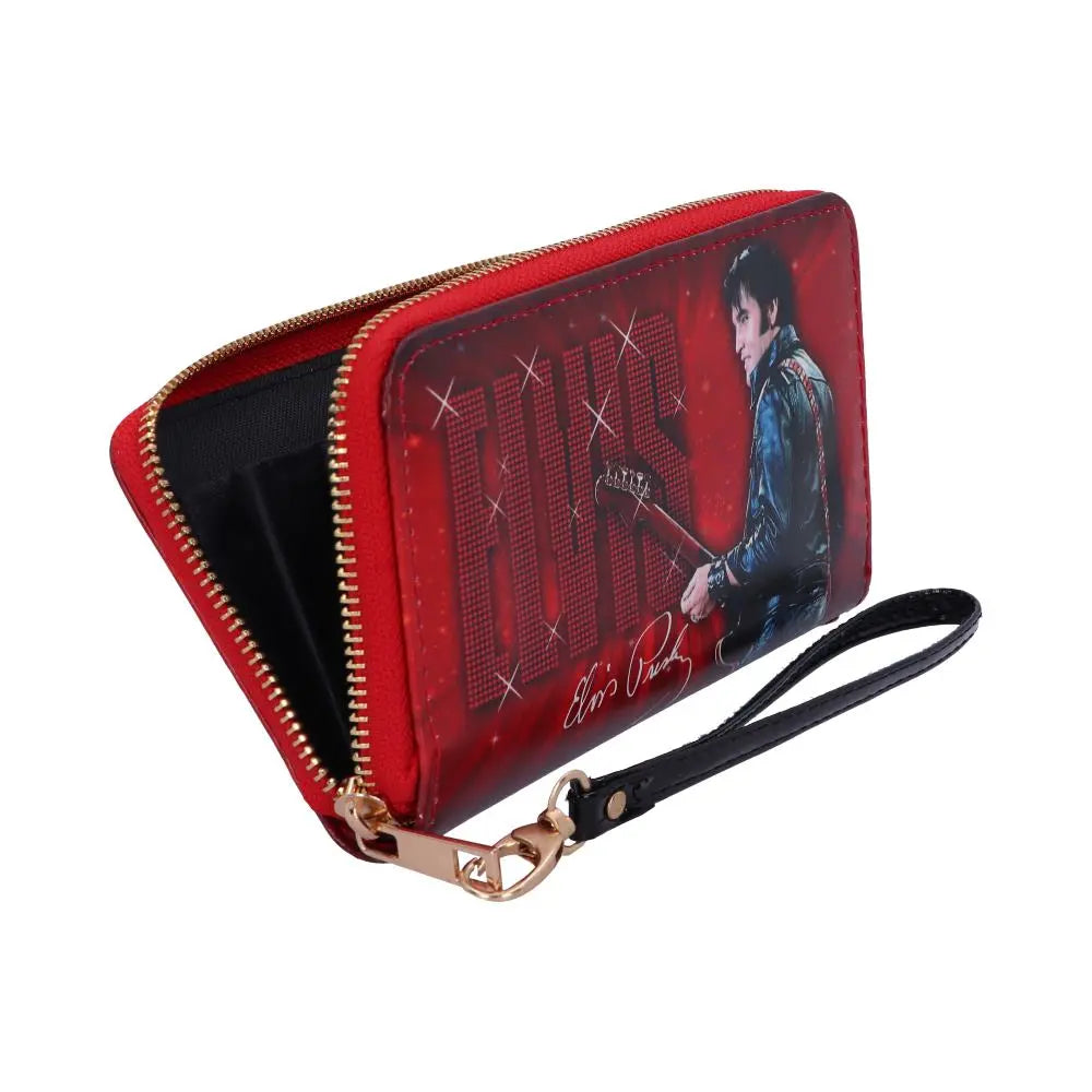 Elvis Presley '68 Comeback Red Zip Purse with Wrist Strap 19cm