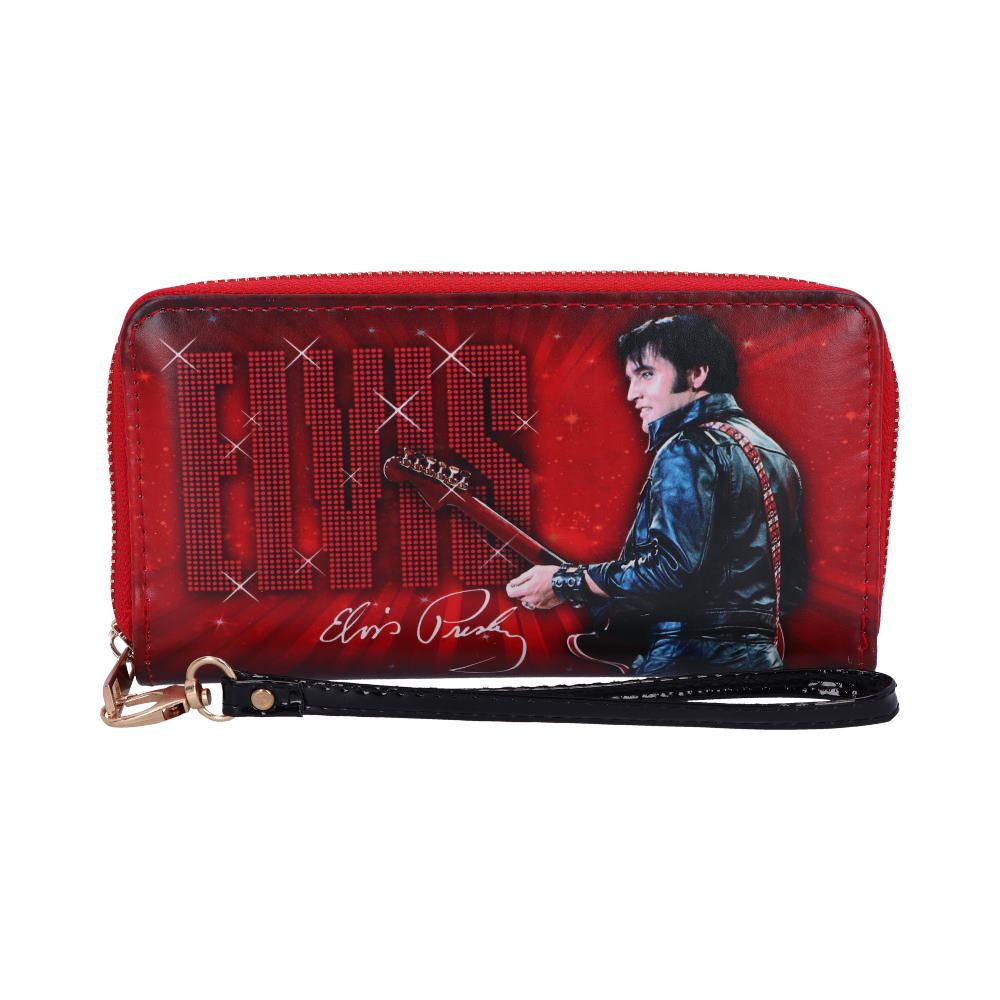 Elvis Presley '68 Comeback Red Zip Purse with Wrist Strap 19cm