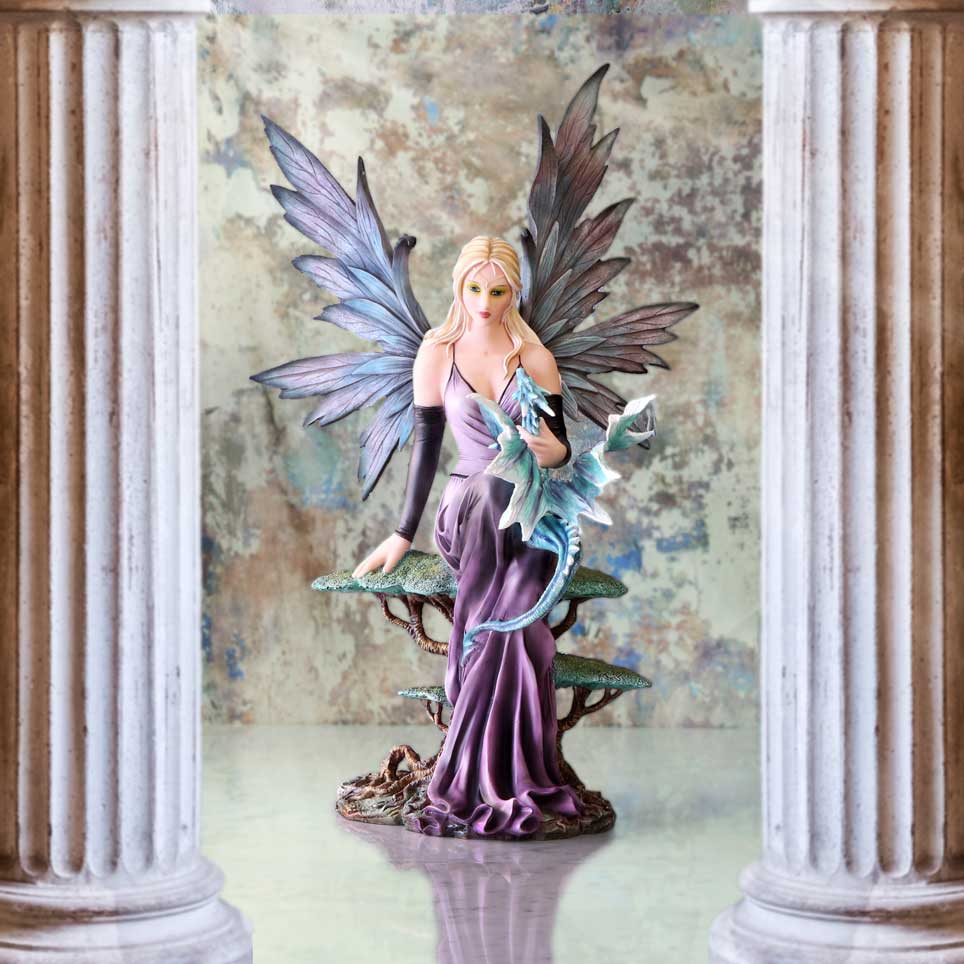 Nemesis Now Elvie Fairy with Dragon Figurine – 56cm