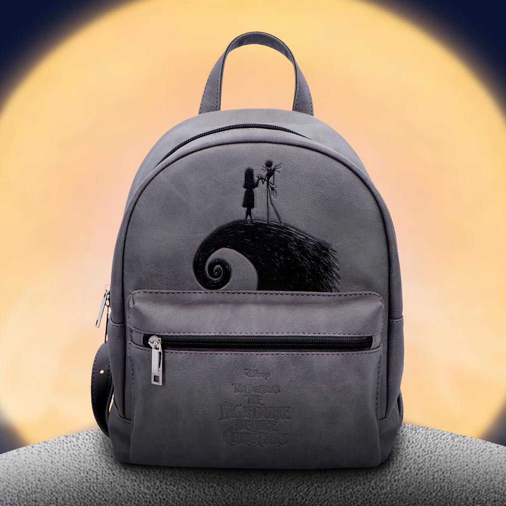 Nightmare Before Christmas Spiral Hill Backpack | Jack & Sally Gothic Bag | Nemesis Now 28cm