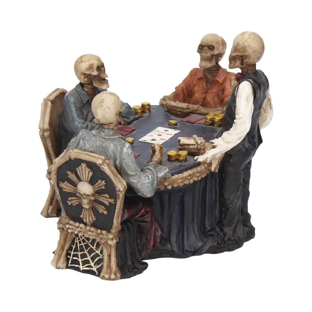 End Game Skeleton Poker Table Figurine 16cm