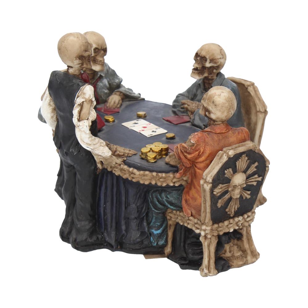 End Game Skeleton Poker Table Figurine 16cm