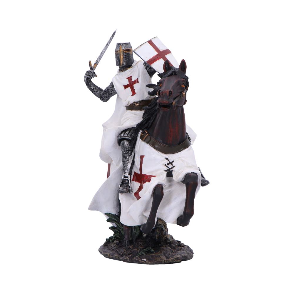 Take to Your Steed Templar Knight on Horseback Figurine 24cm