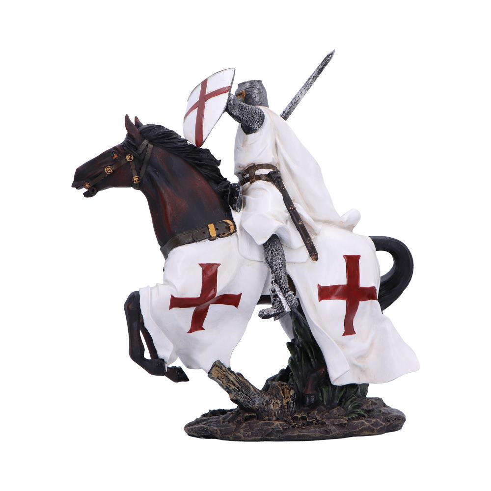 Take to Your Steed Templar Knight on Horseback Figurine 24cm