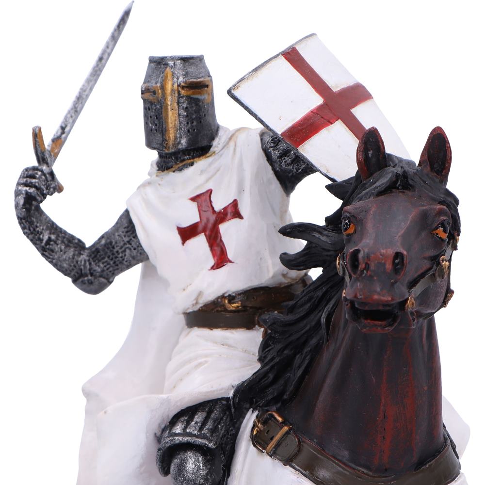 Take to Your Steed Templar Knight on Horseback Figurine 24cm