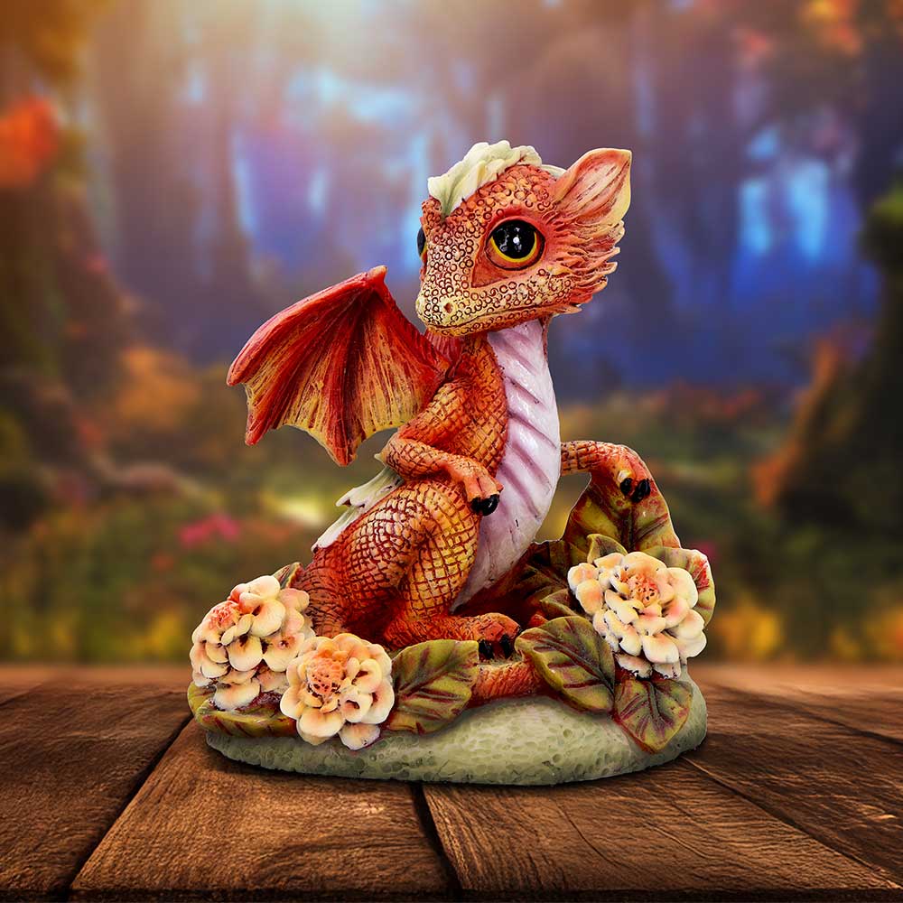 Nemesis Now Marigold Flower Dragon Figurine 11cm