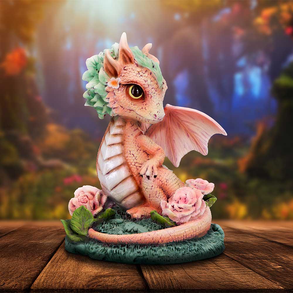 Nemesis Now Carnation Flower Dragon Figurine 12cm