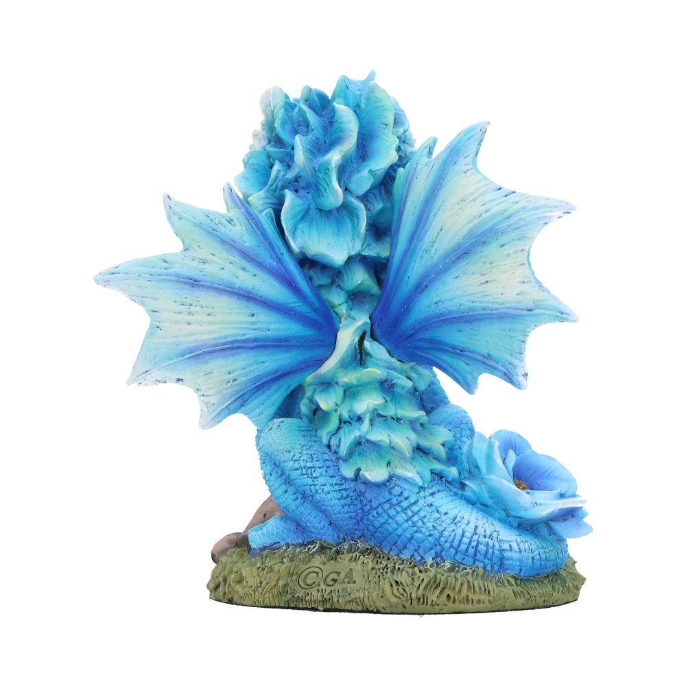 Nemesis Now Blue Poppy Flower Dragon Figurine 11cm