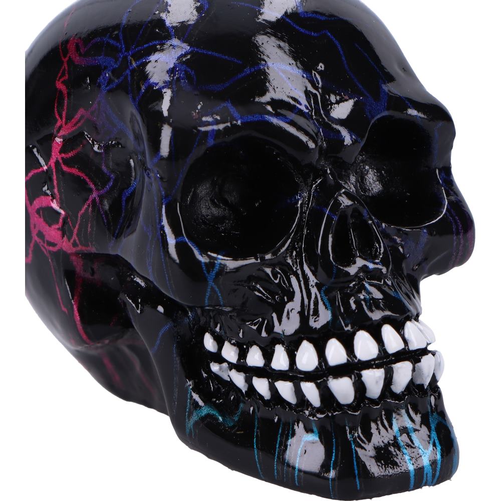 Electro Gothic Skull Figurine | Electric Lightning Design | Nemesis Now 6cm