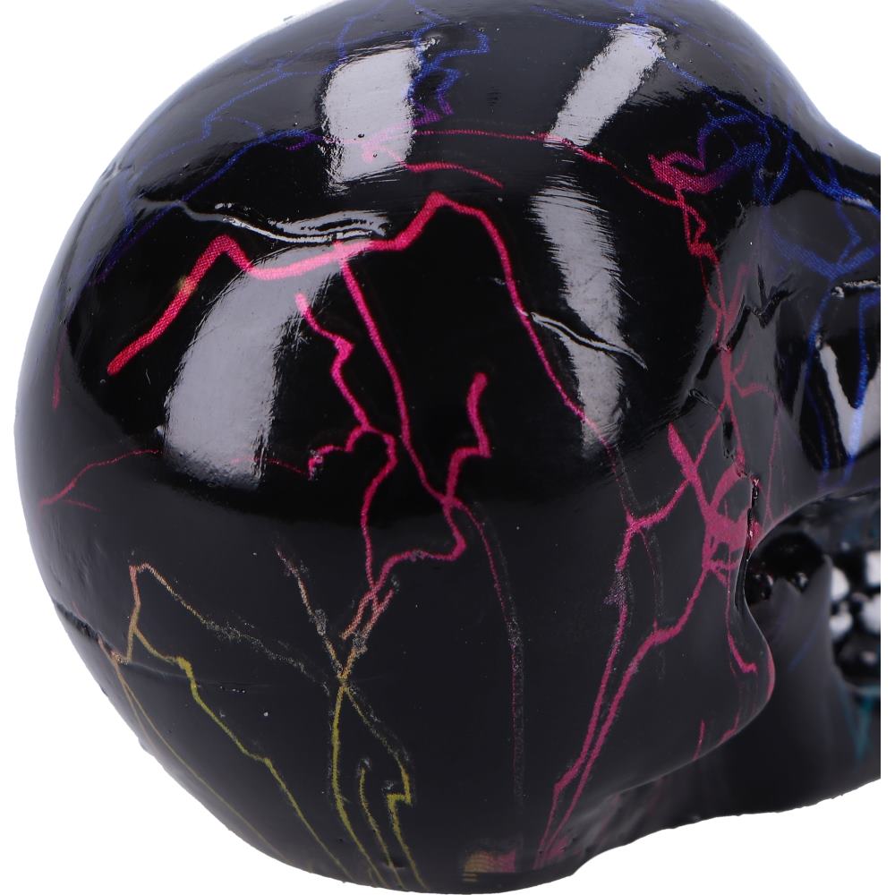 Electro Gothic Skull Figurine | Electric Lightning Design | Nemesis Now 6cm