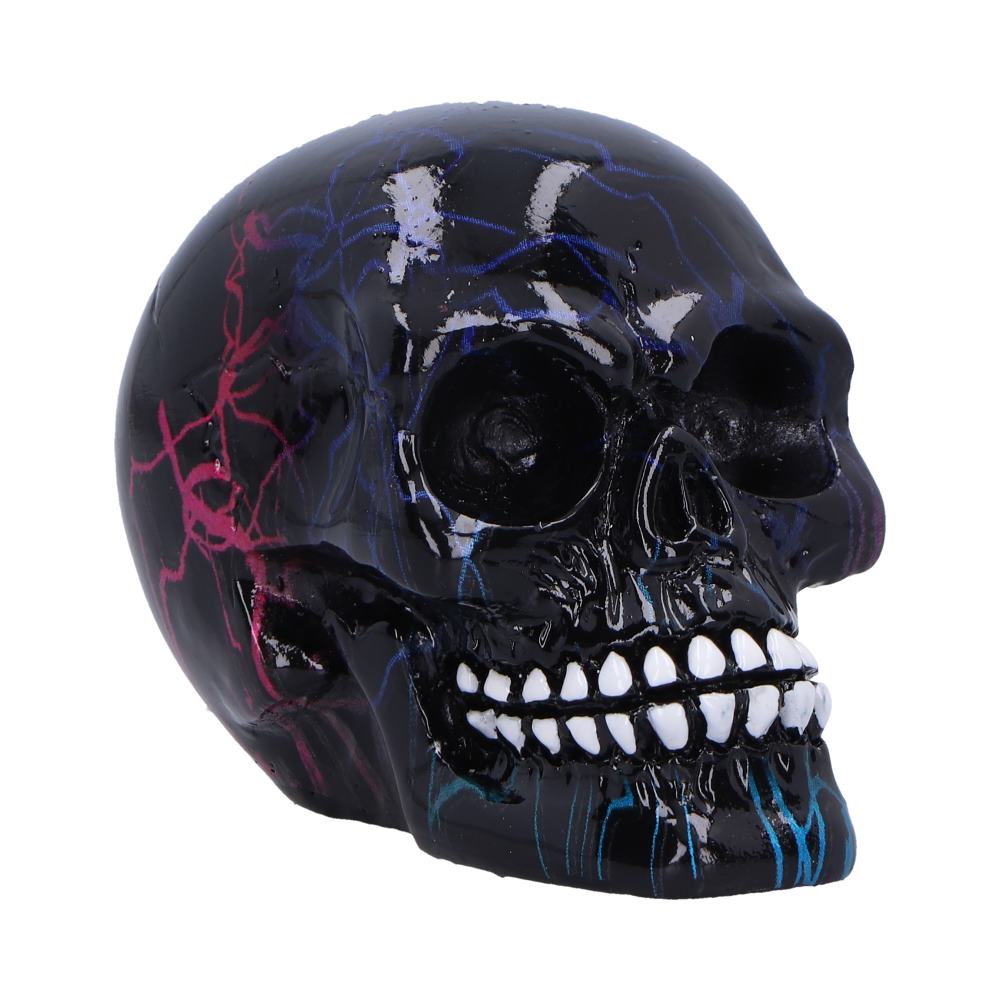 Electro Gothic Skull Figurine | Electric Lightning Design | Nemesis Now 6cm