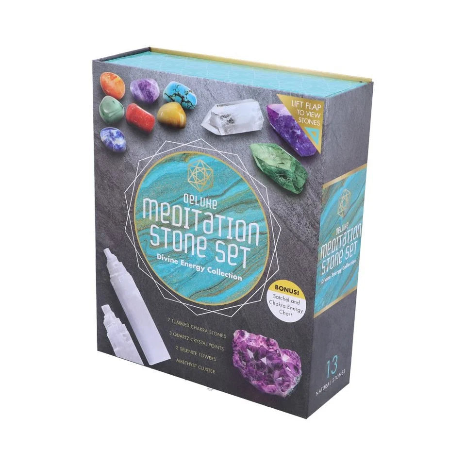 Nemesis Now Deluxe Meditation Stone Set | Divine Energy Crystals