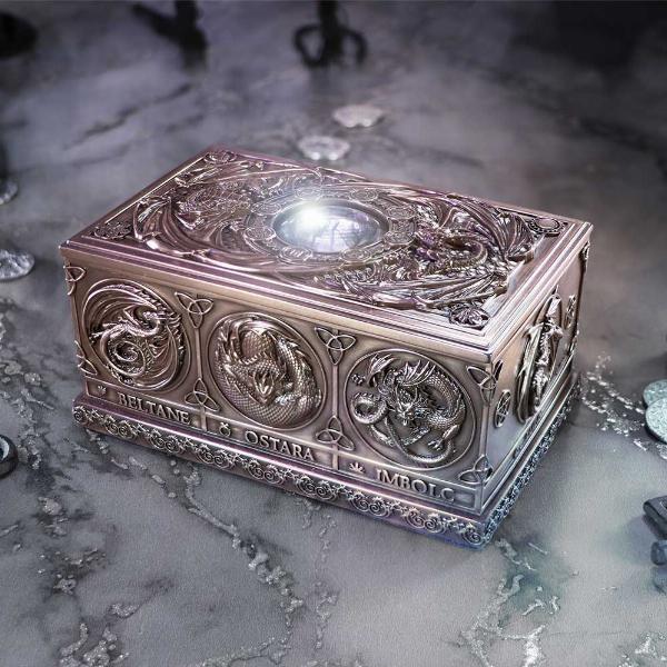 Anne Stokes Dragons of the Sabbats Tarot Box – Bronze Finish