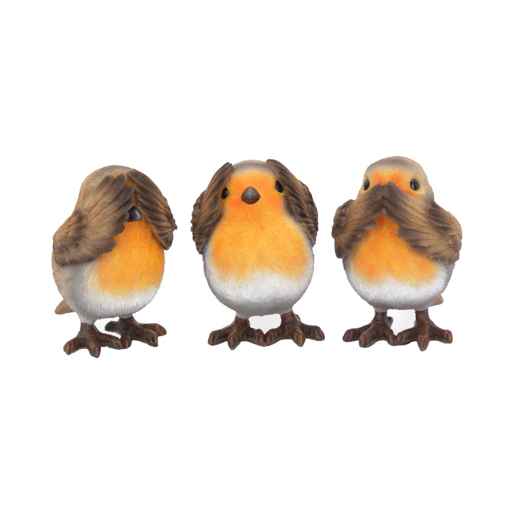 Nemesis Now Three Wise Robin Figurines – 8cm Set of 3