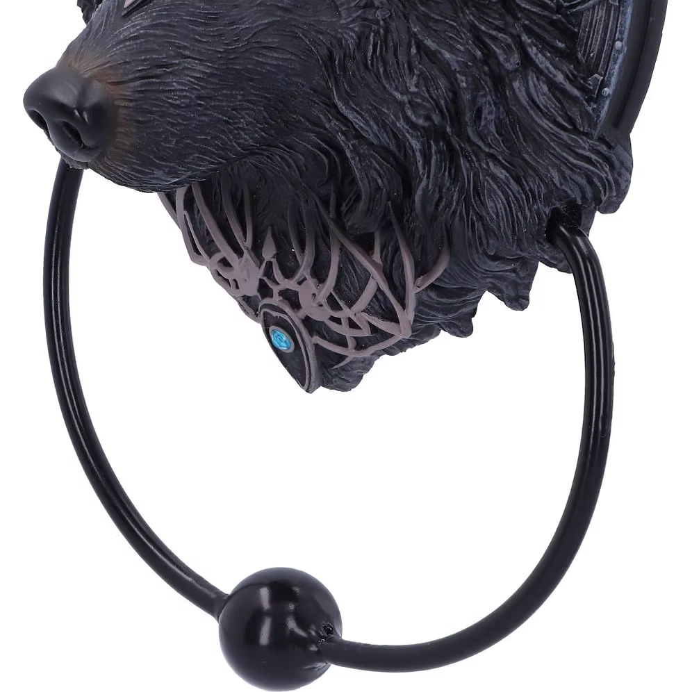 Wolf Moon Gothic Wolf Head Door Knocker 20.5cm
