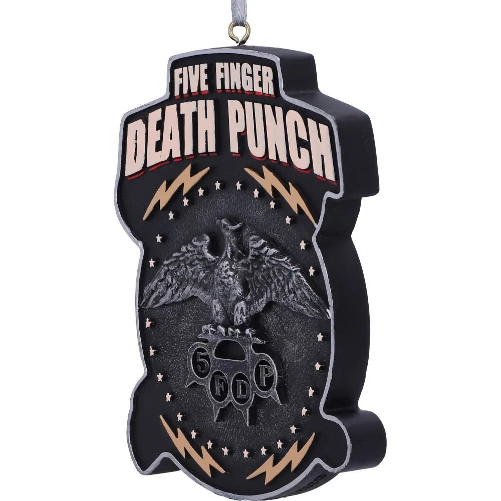 Five Finger Death Punch Christmas Tree Hanging Ornament 9.5cm