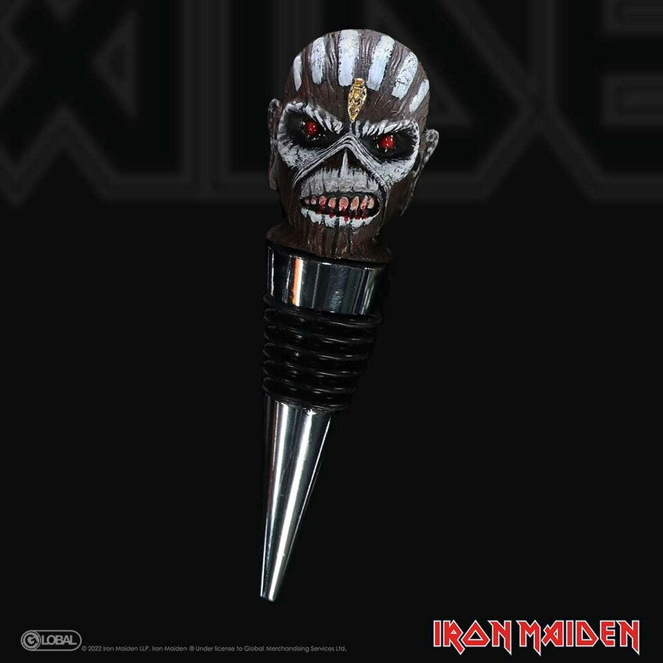 Iron Maiden Book of Souls Eddie Bottle Stopper, 10cm | Nemesis Now