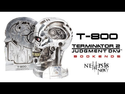 Terminator 2 T-800 Head Bookends 18.5cm | Officially Licensed