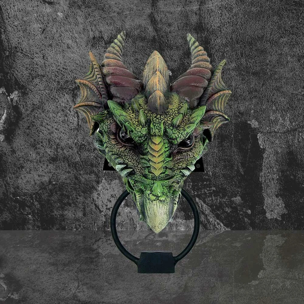 Kryst Green Dragon Door Knocker 28cm – Nemesis Now