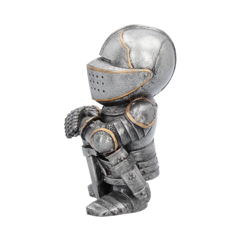 Sir Fightalot Silver Knight Figurine | Fantasy Medieval Collectible | Nemesis Now 11cm