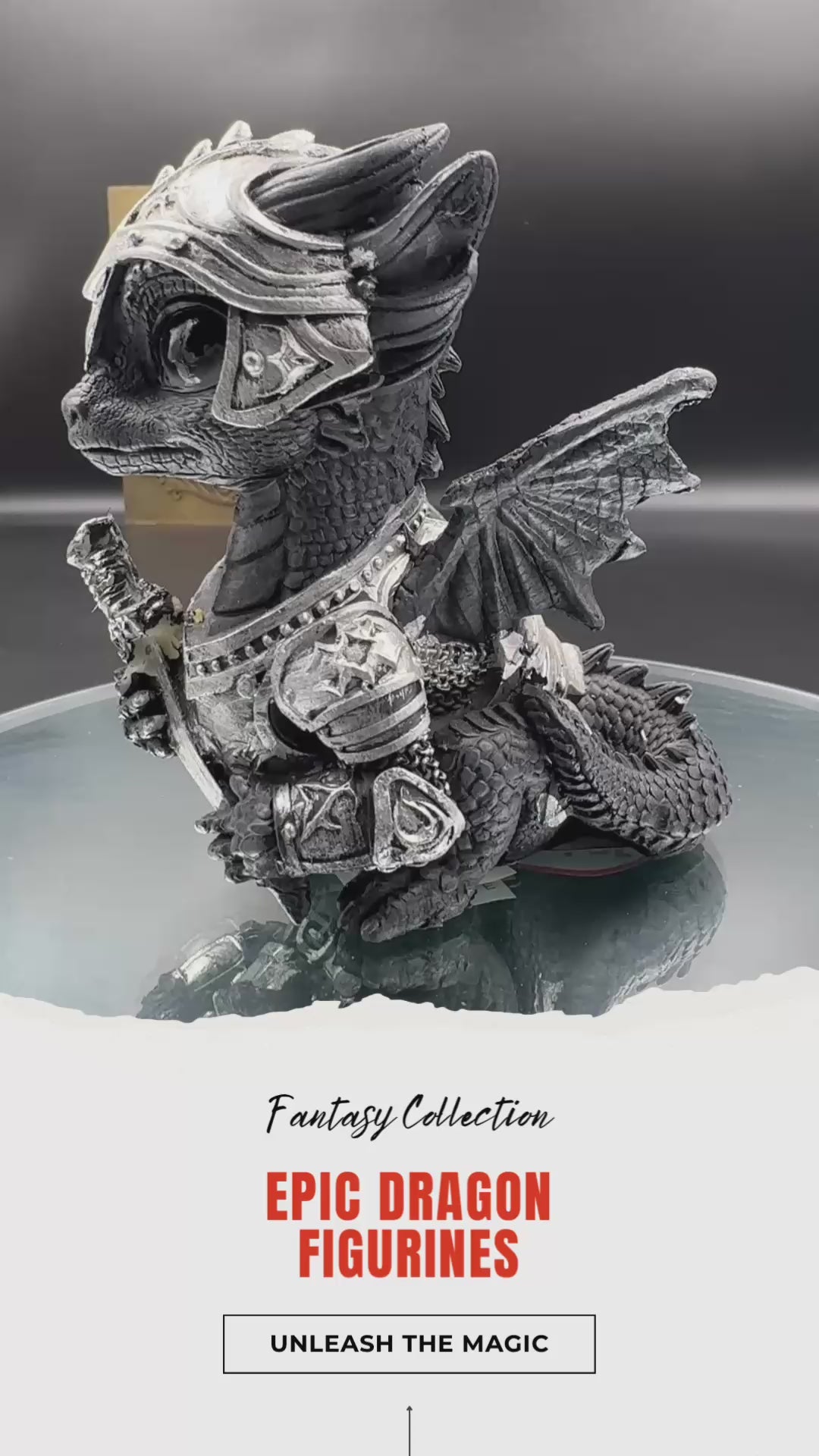 Sir Swordflame Dragon Figurine 10cm