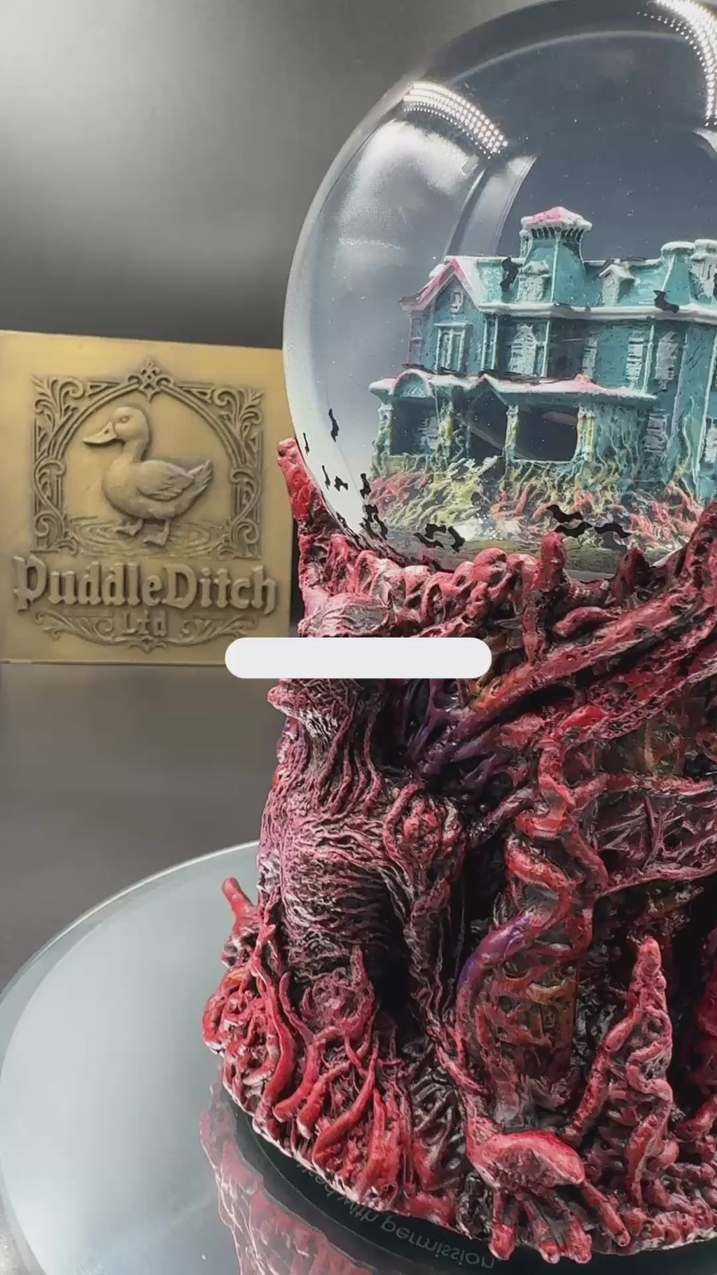 Stranger Things Vecna Snow Globe | Motorised Creel House Collectible | Nemesis Now