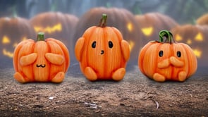 Three Wise Pumpkins Halloween Figurines Set of 3, 8cm | Nemesis Now