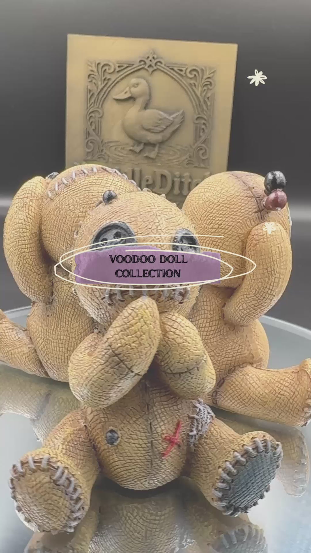Three Wise Voodoo Dolls 8cm