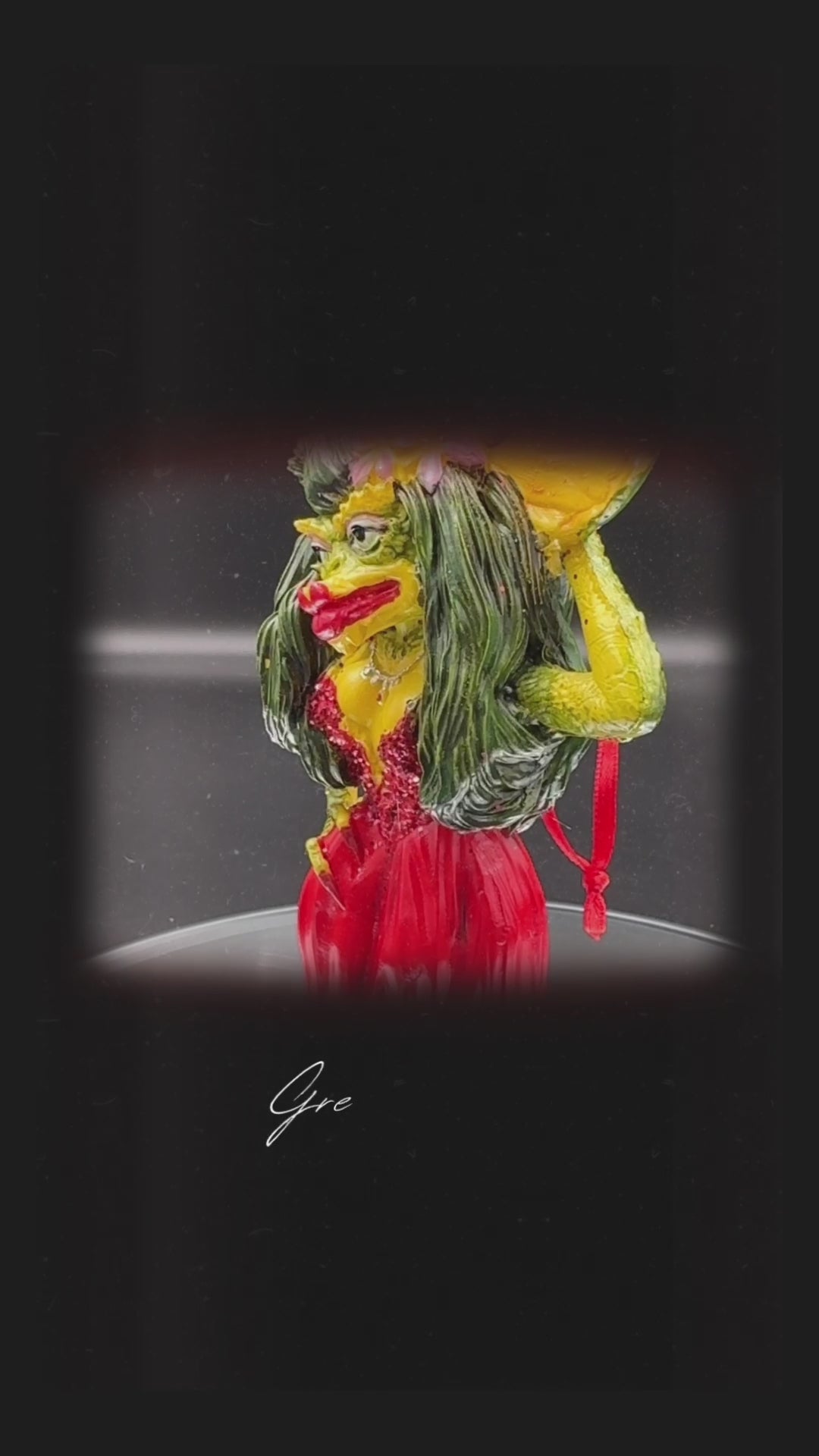 Gremlins Greta Female Red Dress Gremlin Hanging Festive Decorative Ornament