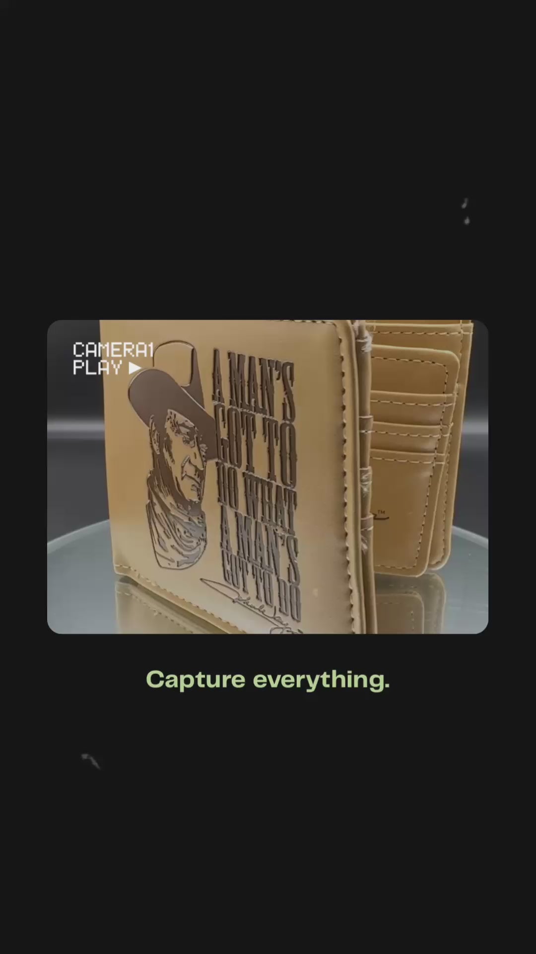 John Wayne Wallet 10cm Brown